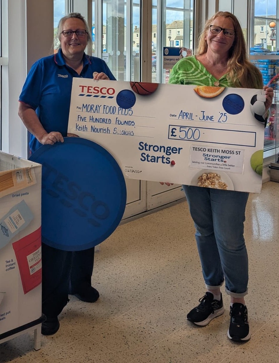 Tesco funding for nourish sessions